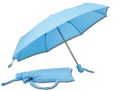 NARA deštník skládací, pongee material, SANTINI - Modrá