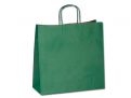 TWISTER papírová taška, 35x14x36 - Zelená
