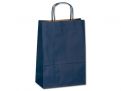 TWISTER papírová taška, 23x10x32 - Modrá